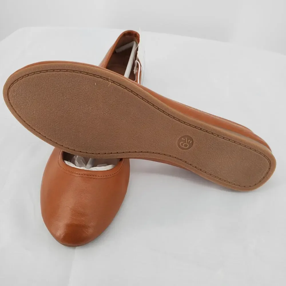 Universal Thread Ballet Flats‎ Everly Cognac Womens 6.5 New